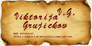 Viktorija Grujičkov vizit kartica